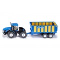 SIKU 1947 Traktor New Holland z przyczepą