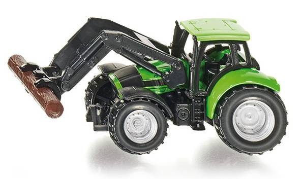 SIKU 1380 - TRAKTOR ZE SZCZYPCAMI DO DREWNA