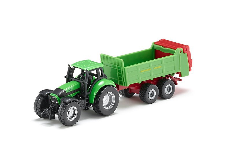 SIKU 1673 - TRAKTOR Z PRZYCZEPĄ